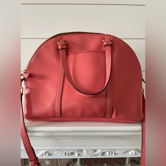 Salmon Spring/Summer leather Coach purse - Picture 2 of 4